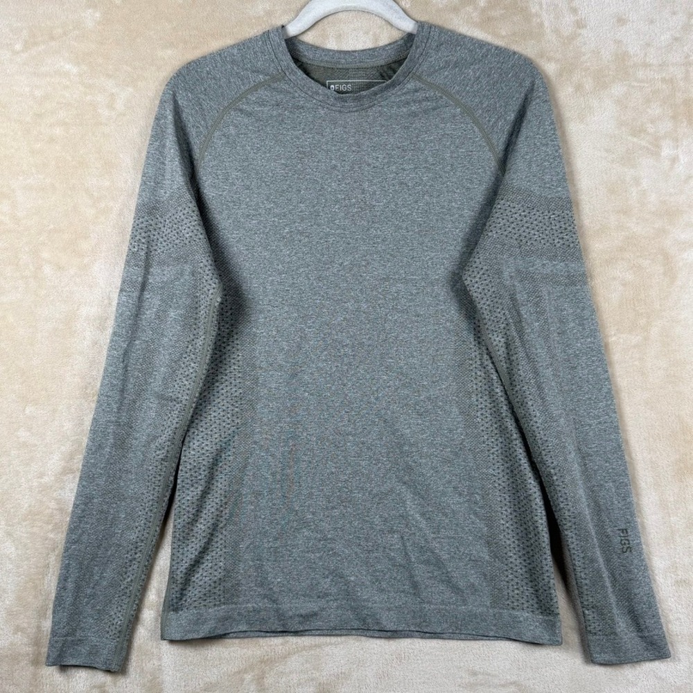 FIGS Threads for Threads Mens M Seamless Underscrub Top Olive Green Medical